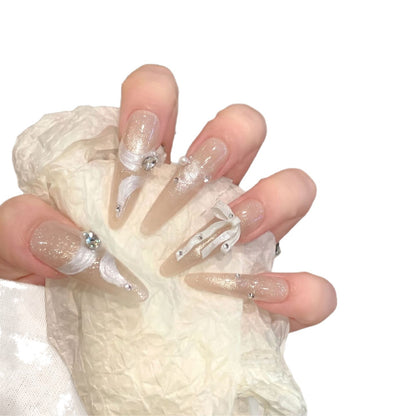 Decorative Stiletto Press-On Nail Art Kit Acalora