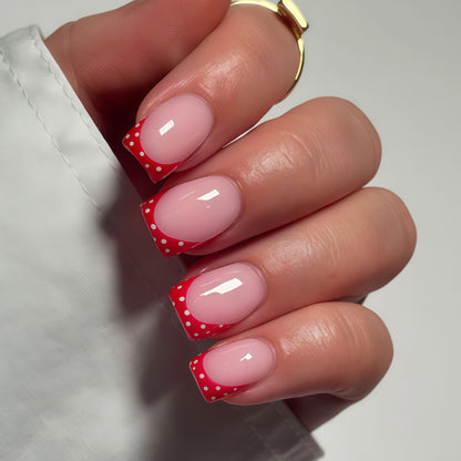 Decorative French Tip Nail Art Design Acalora