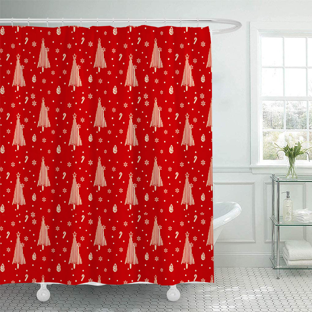 Floral Hydrangea Pattern Shower Curtain