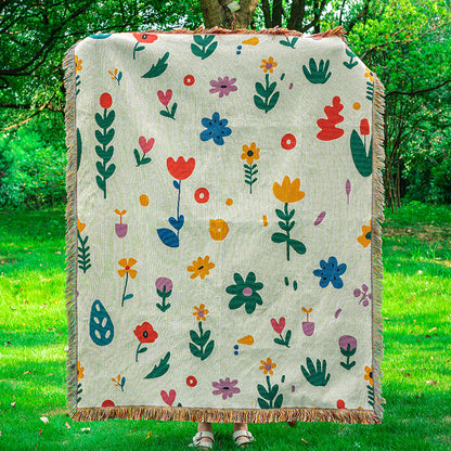 Cozy Graphic Throw Blanket