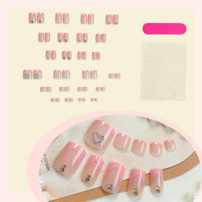 Premium Decorative Press-On Nail Kit with Unique Embellishments Acalora