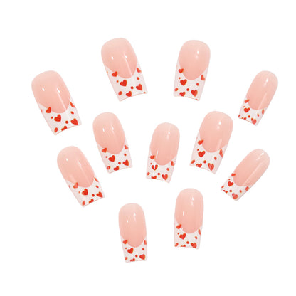 Artificial nails with heart design Acalora