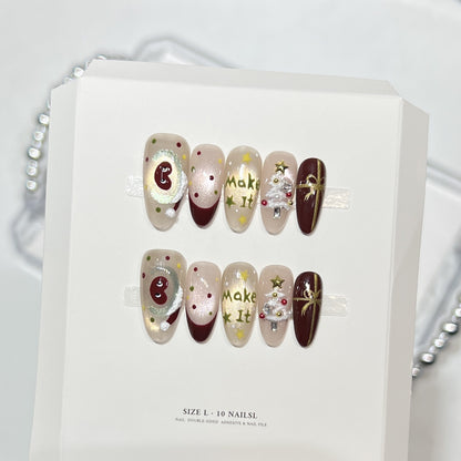 Themed Press-On Nail Art Set with Hello Kitty Designs Acalora