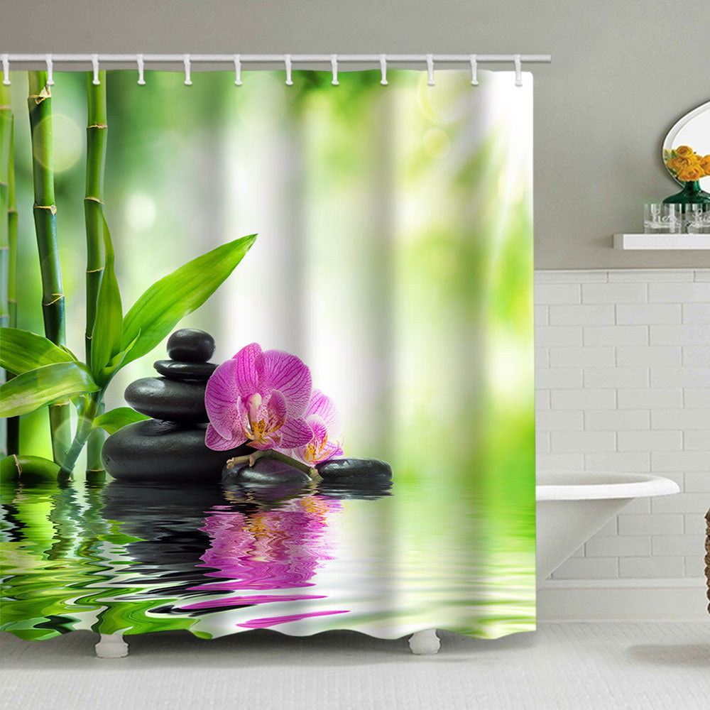 Tranquil Zen Nature Shower Curtain