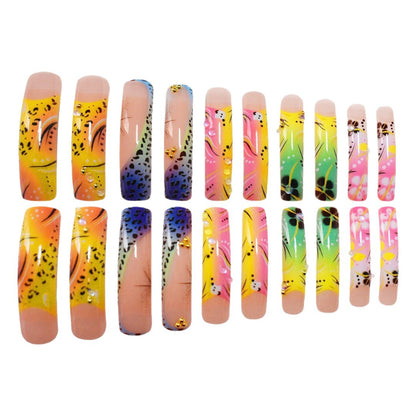 Artistic Long Press-On Nails Acalora