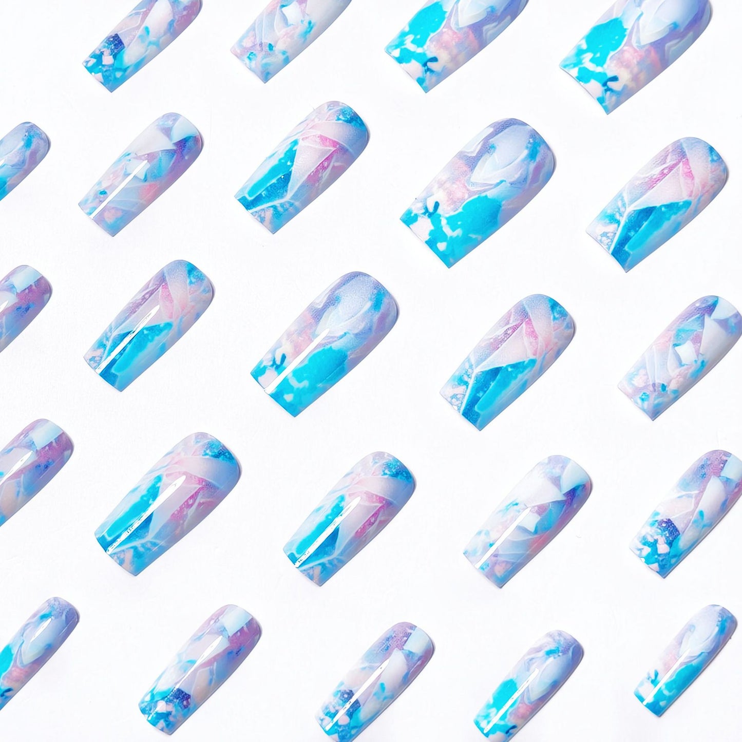 Artistic Geometric Nail Art Acalora