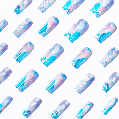 Artistic Geometric Nail Art Acalora