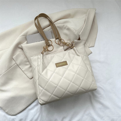 Elegant Quilted Tote Bag Acalora