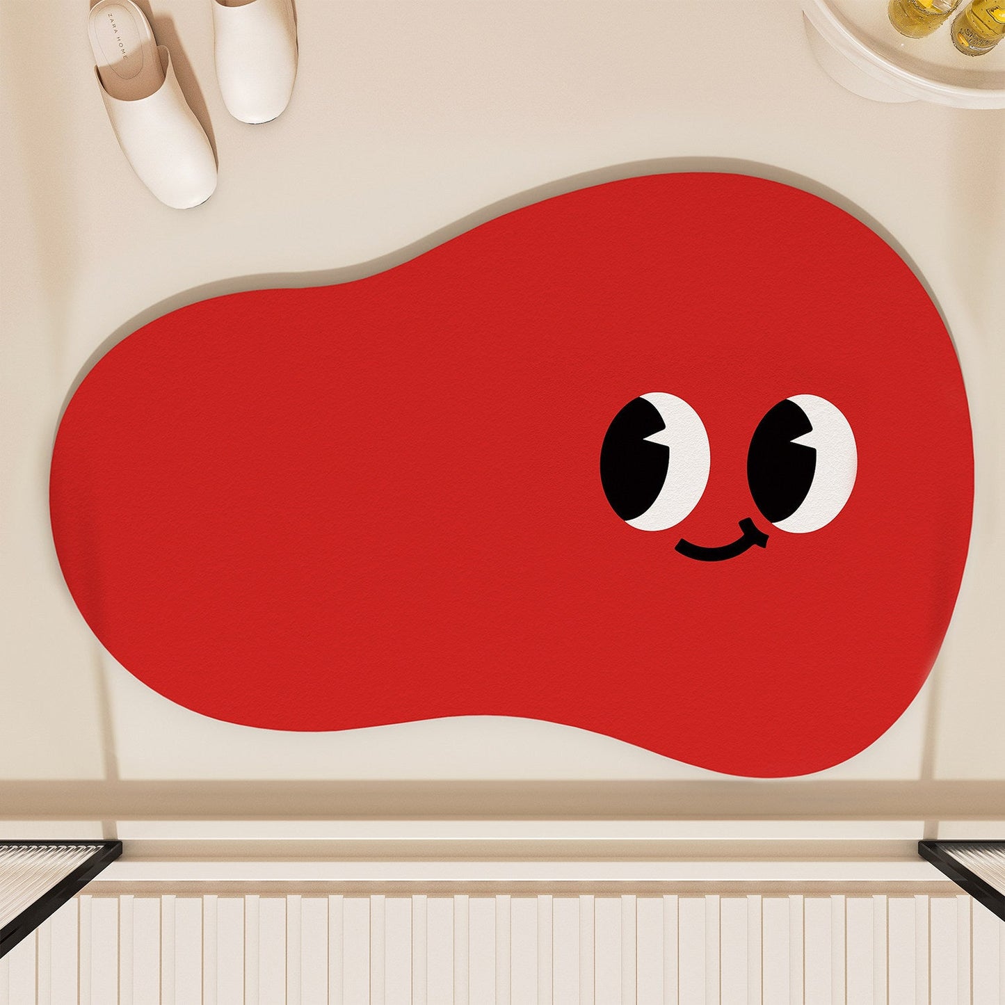 Playful Cloud-Shaped Bath Mat