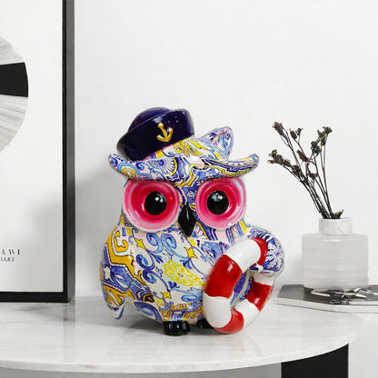 Artful owl figure in maritime design Acalora