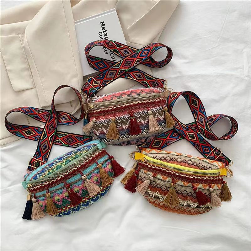 Colorful Embroidered Crossbody Bag Acalora
