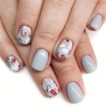 Festive Nail Art Wraps Acalora