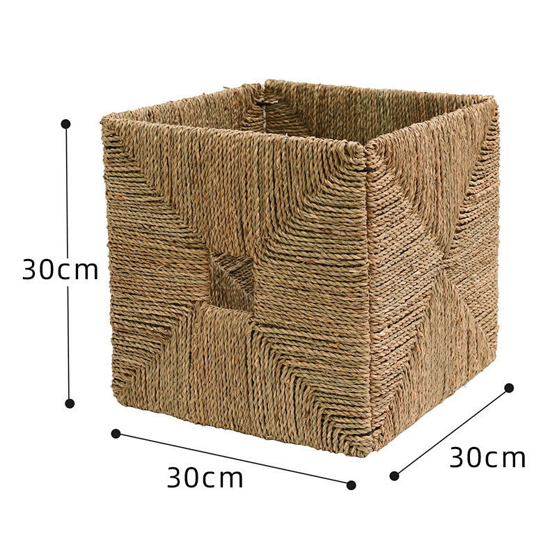 Rectangular Natural Fiber Storage Basket Acalora
