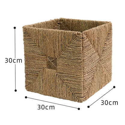 Rectangular Natural Fiber Storage Basket Acalora