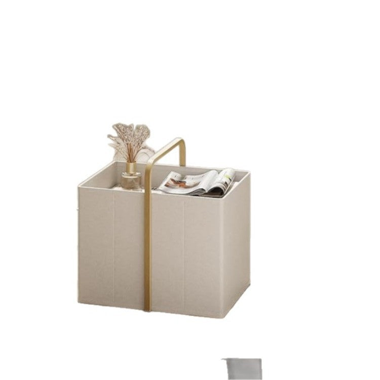 Modern laundry basket with wooden handle Acalora