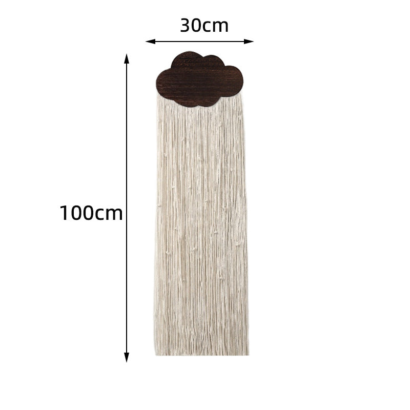 Macrame Wall Decor with Cloud Motif Acalora