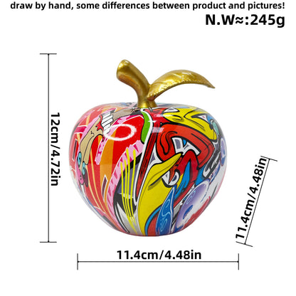 Decorative apple figure with artistic design Acalora