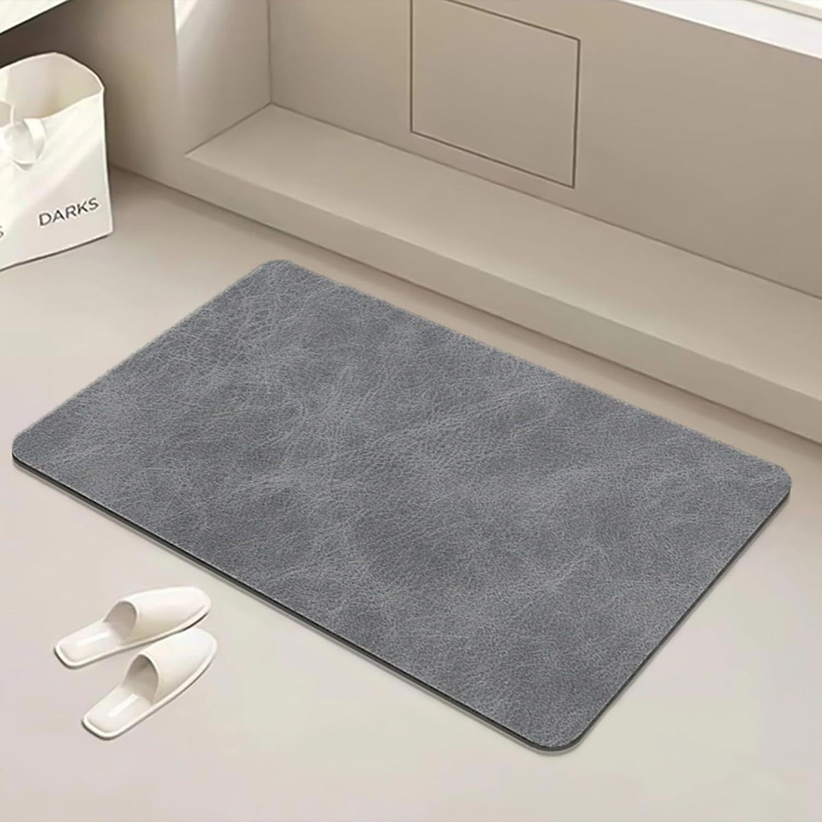 Modern Textured Bath Mat Acalora