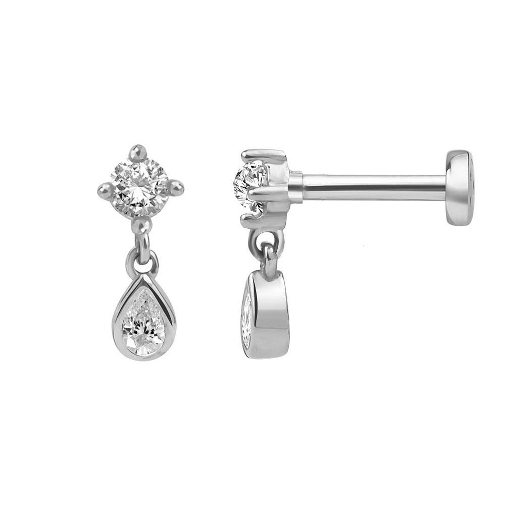 Ear studs with flat back | Bowlift
