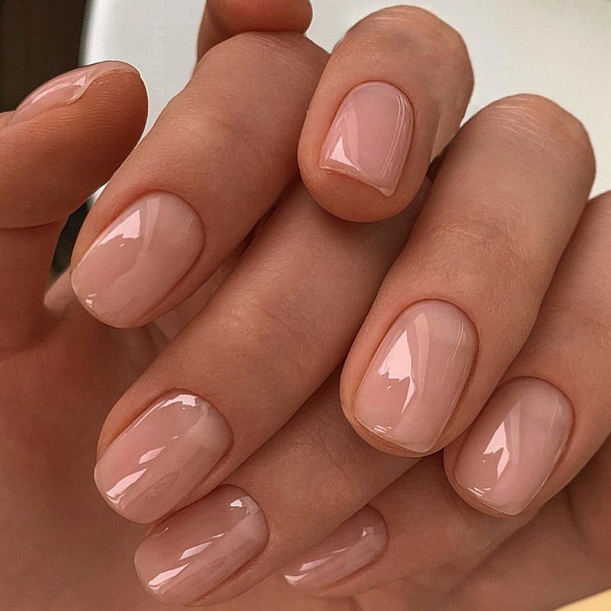 Elegant Glossy Square Nail Set Acalora