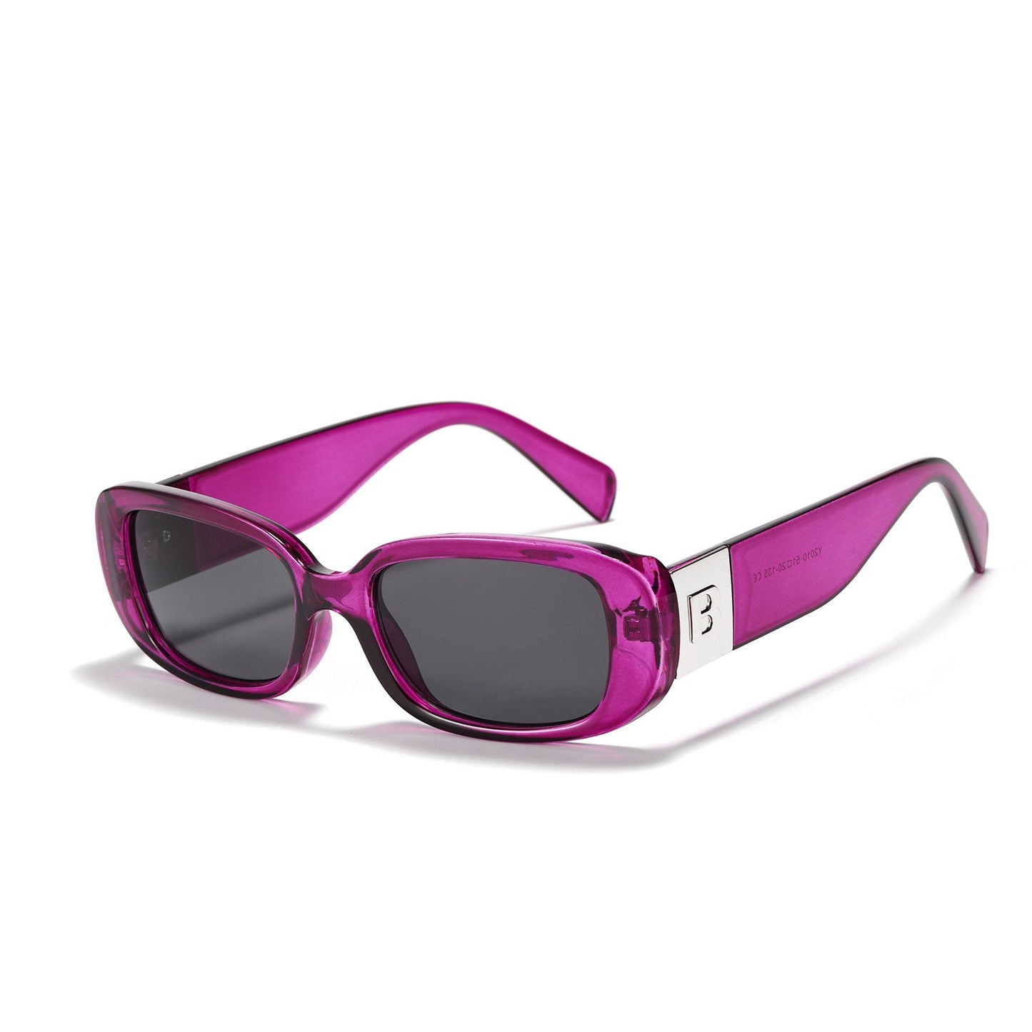 Women trendy sunglasses with fashionable clear frame and UV protection Bowlift