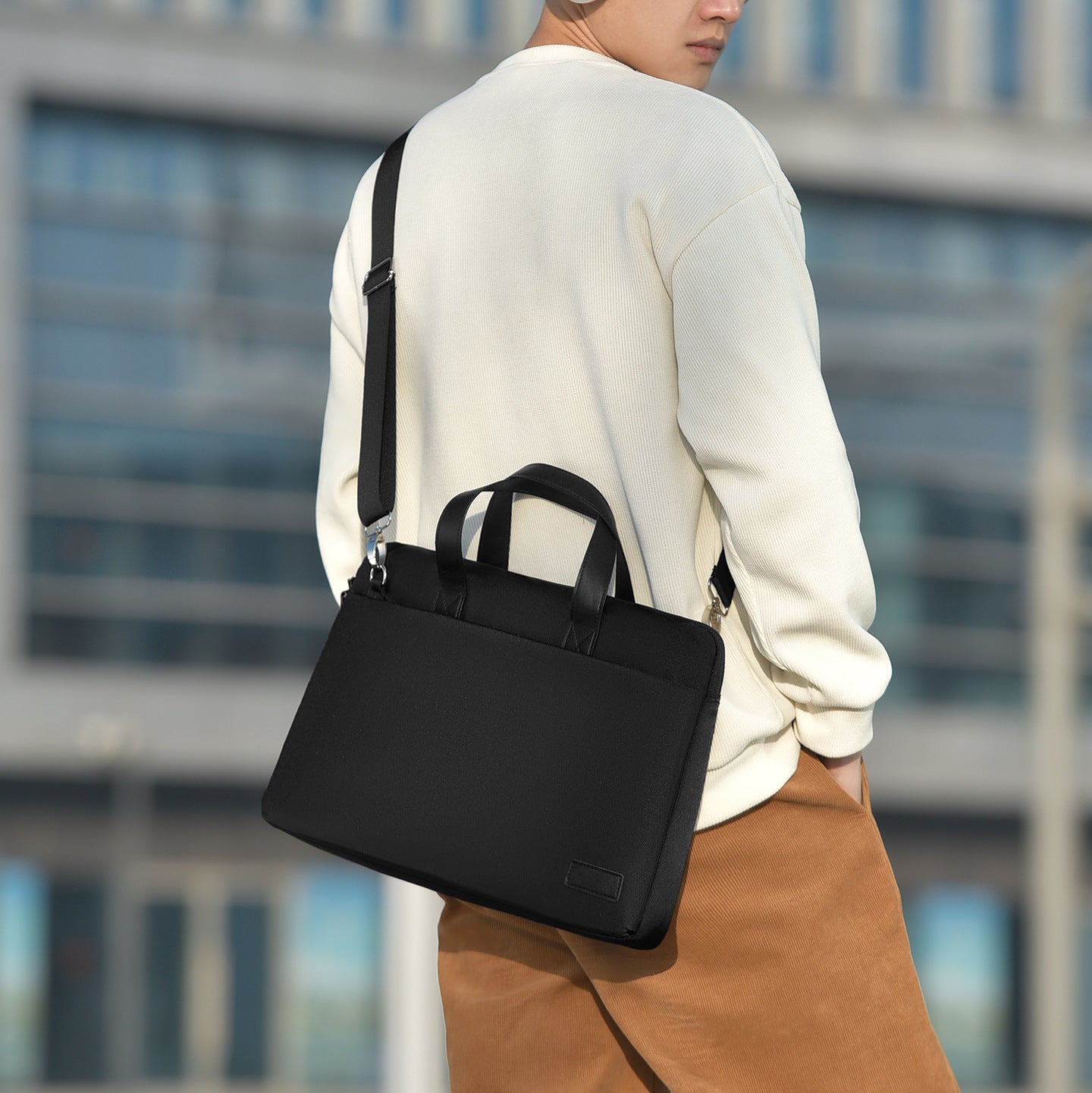 Professional Dual-Compartment Briefcase Acalora