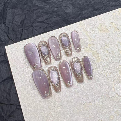 Artistic Press-On Nail Designs Acalora