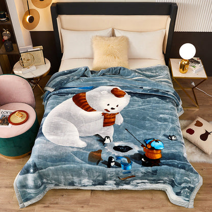 Decorative Fleece Throw Blanket