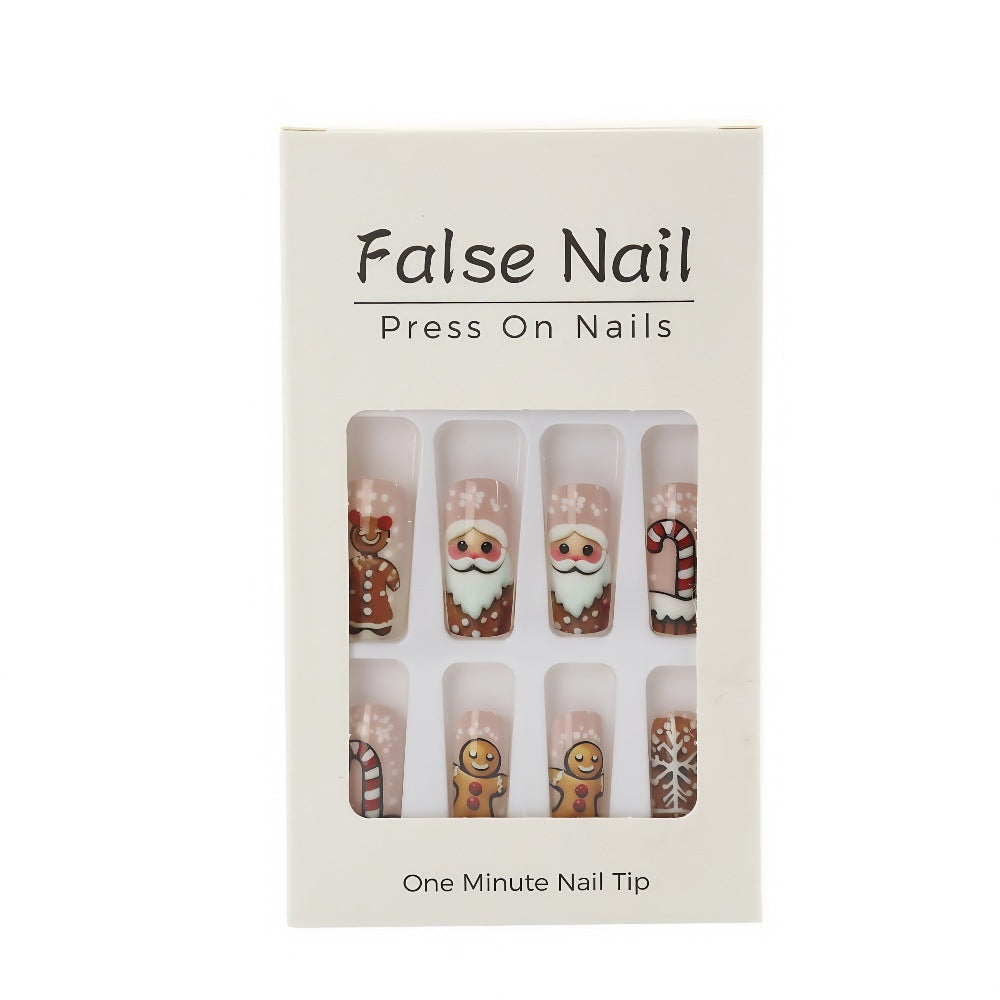 Christmas art nails with festive designs Acalora