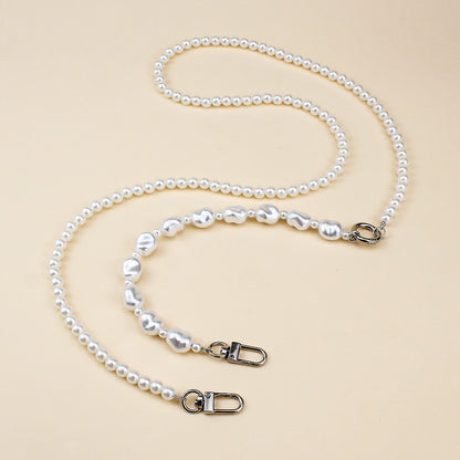 Stylish Pearl and Chain Necklace Acalora
