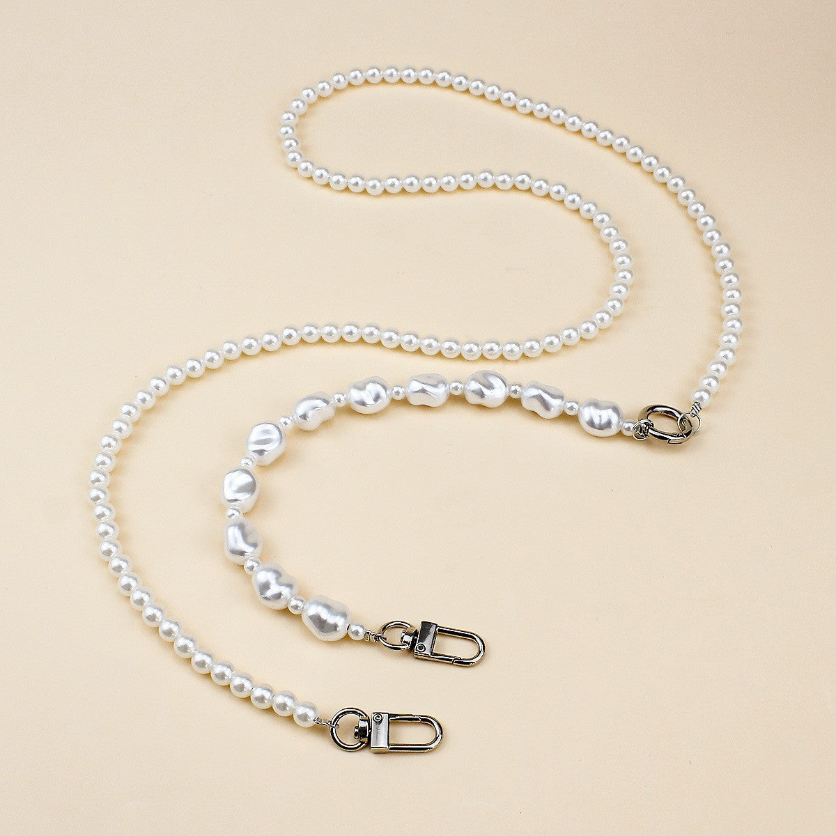 Elegant Pearl and Chain Necklace Acalora