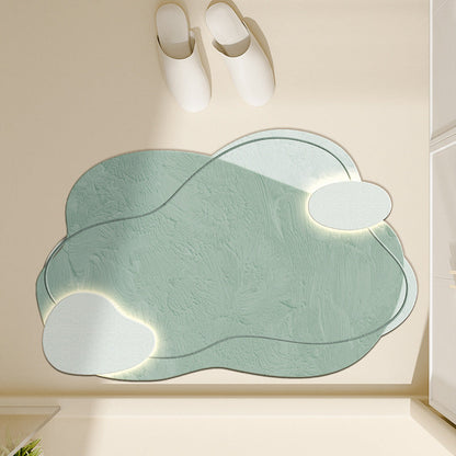 Floral-Inspired Decorative Bath Mat
