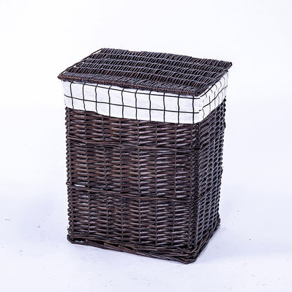 High-quality laundry basket with elegant fabric lining