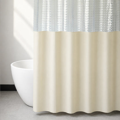 Textured Waterproof Shower Curtain