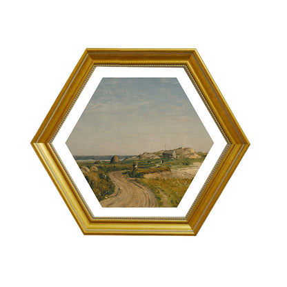 Hexagonal Coated Landscape Art