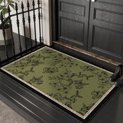 Floral Print Decorative Entry Mat