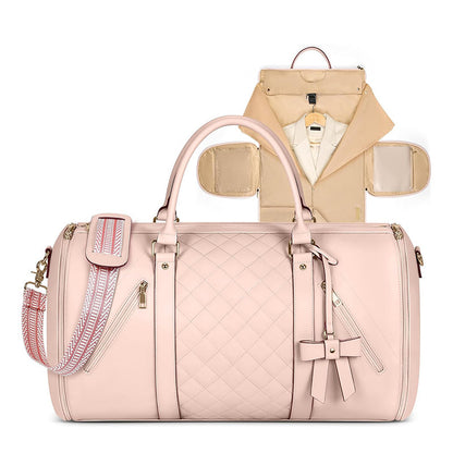 Elegant Quilted Business Travel Duffle Bag Acalora