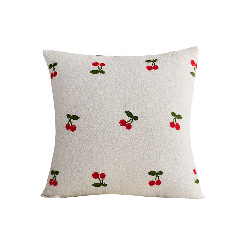 Decorative Strawberry Pattern Throw Pillow