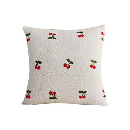 Decorative Strawberry Pattern Throw Pillow
