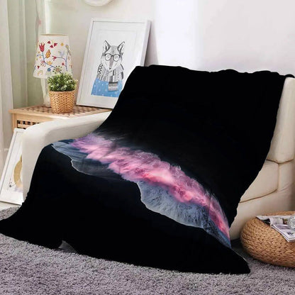 Ocean Wave Printed Decorative Throw Blanket