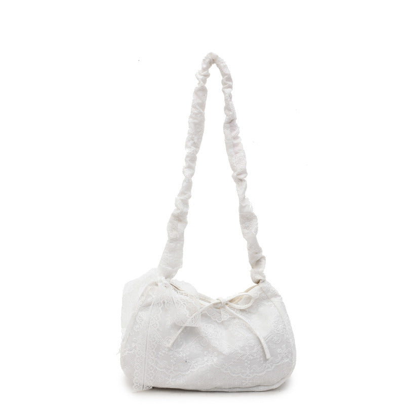 Vintage Lace Drawstring Bag Acalora