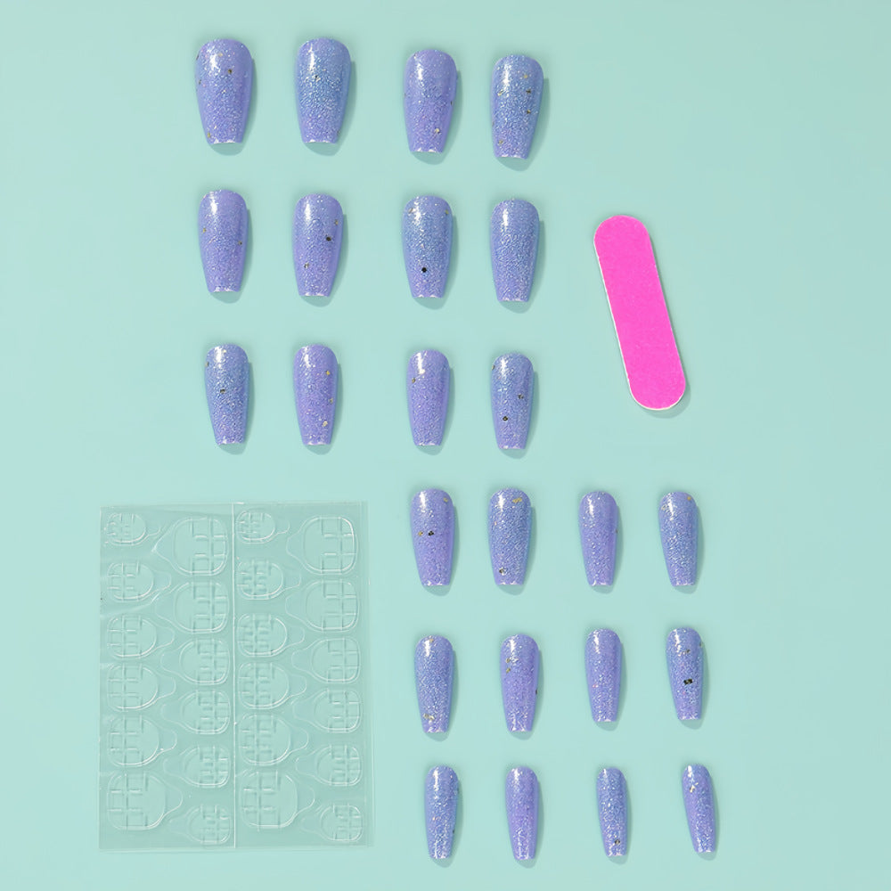 Glittering artificial nails in an elegant color scheme Acalora