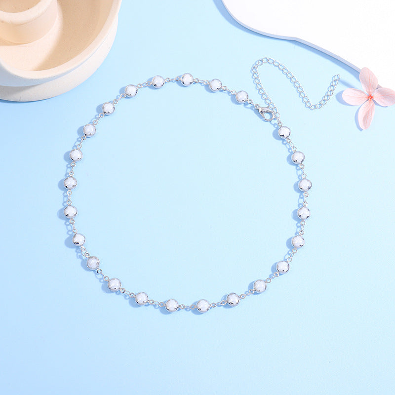 Floral Charm Choker Necklace Acalora 1788164322