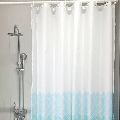 Geo-Patterned Shower Curtain