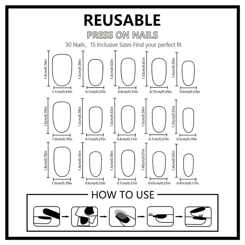 Glamorous artificial nails Acalora