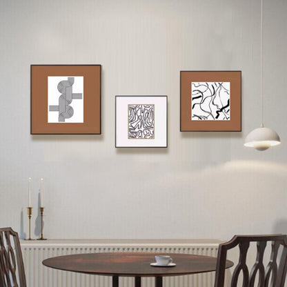 Abstract Line Art Frame Display