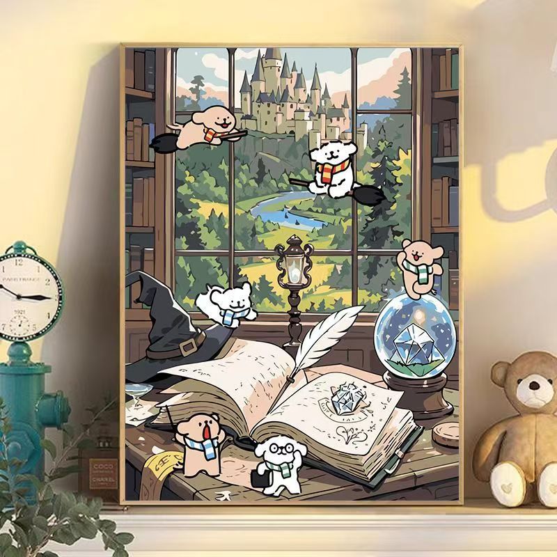 Playful Cartoon Dog Wall Art