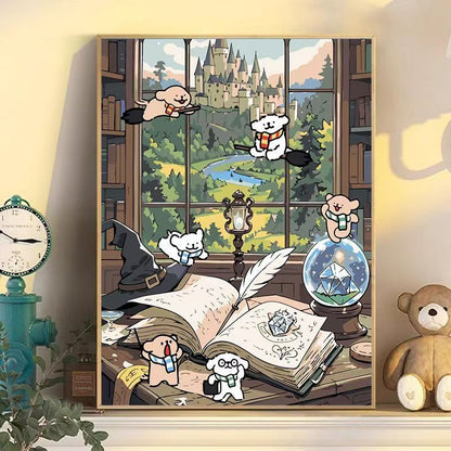 Playful Cartoon Dog Wall Art