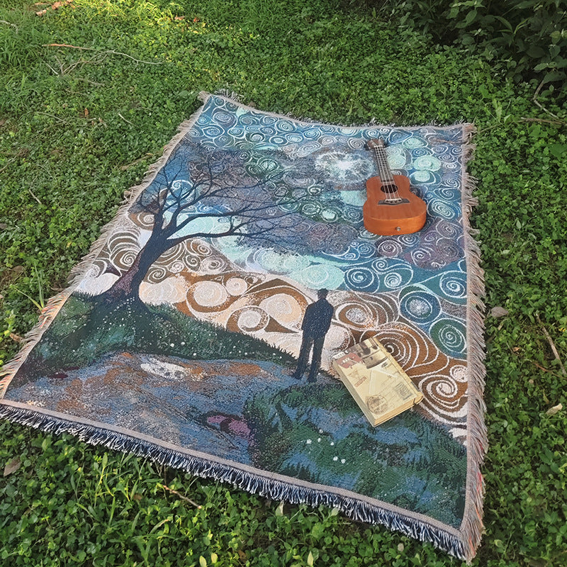 Artistic Woven Throw Blanket