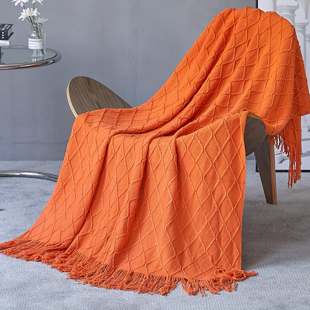 Unisex Cozy Knitted Throw Blanket